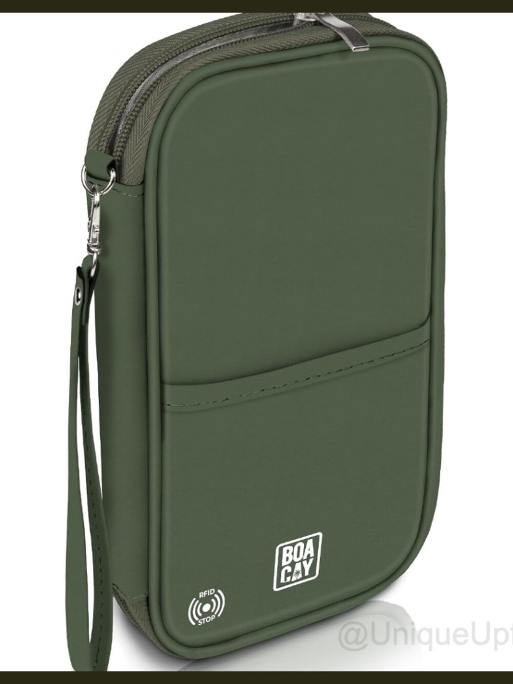 RFID Travel Document Organizer Waterproof Passport Wallet Wristlet
